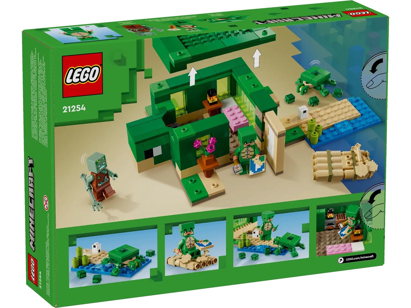LEGO MINECRAFT 21254 THE TURTLE BEACH HOUSE Brand Lego