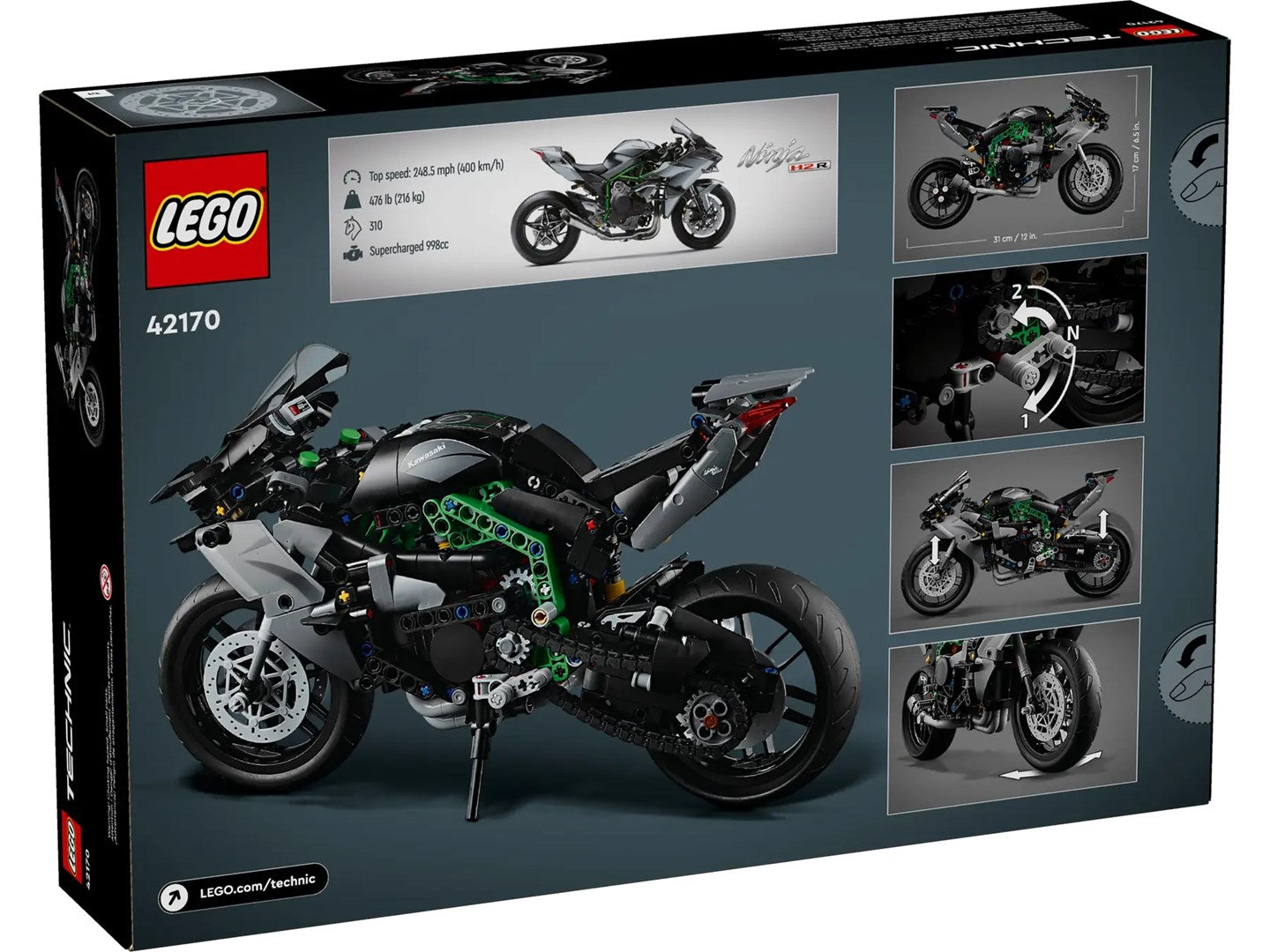 LEGO TECHNIC 42170 Kawasaki Ninja H2R Brand Lego