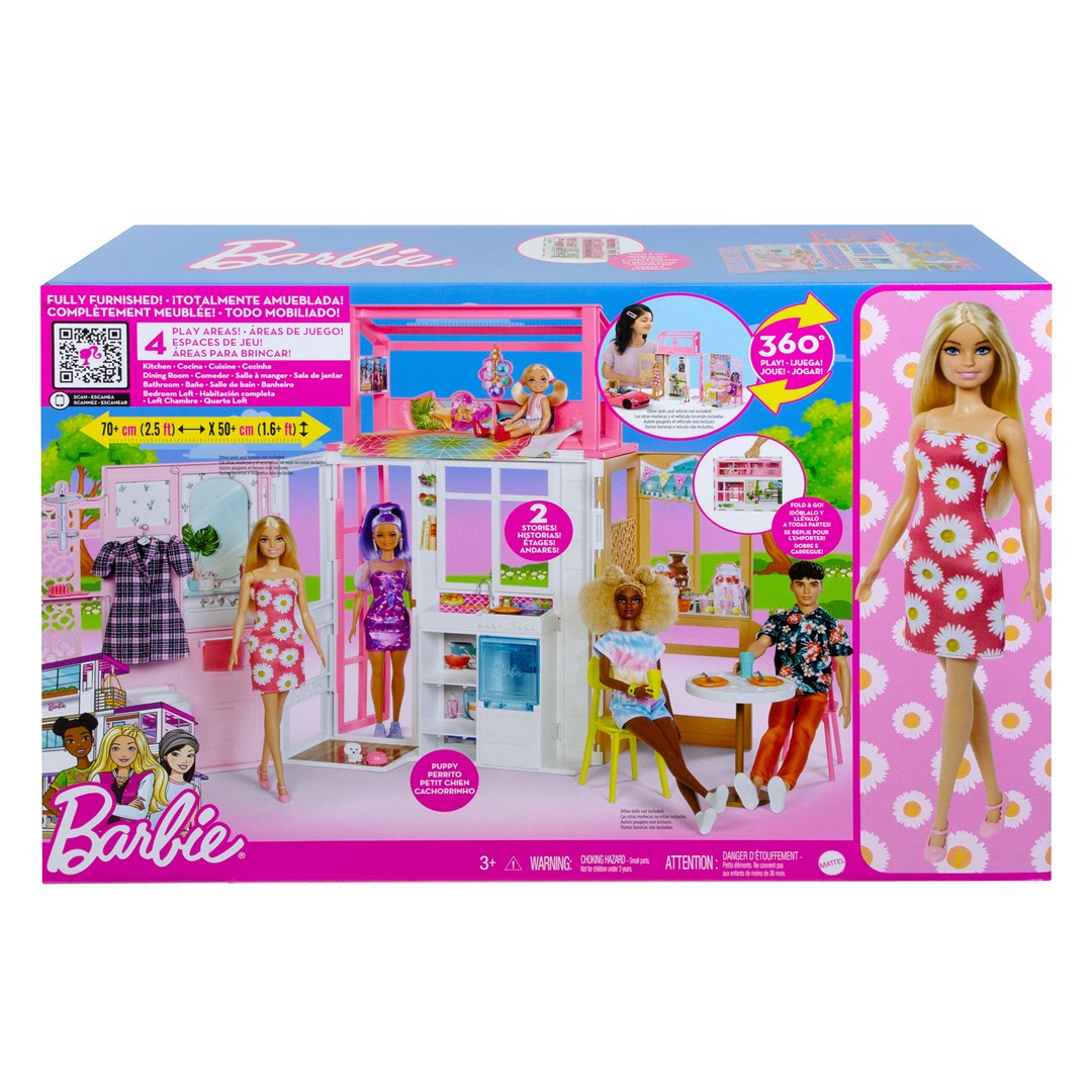 Barbie Vacation House Doll and Playset Brand MATTEL