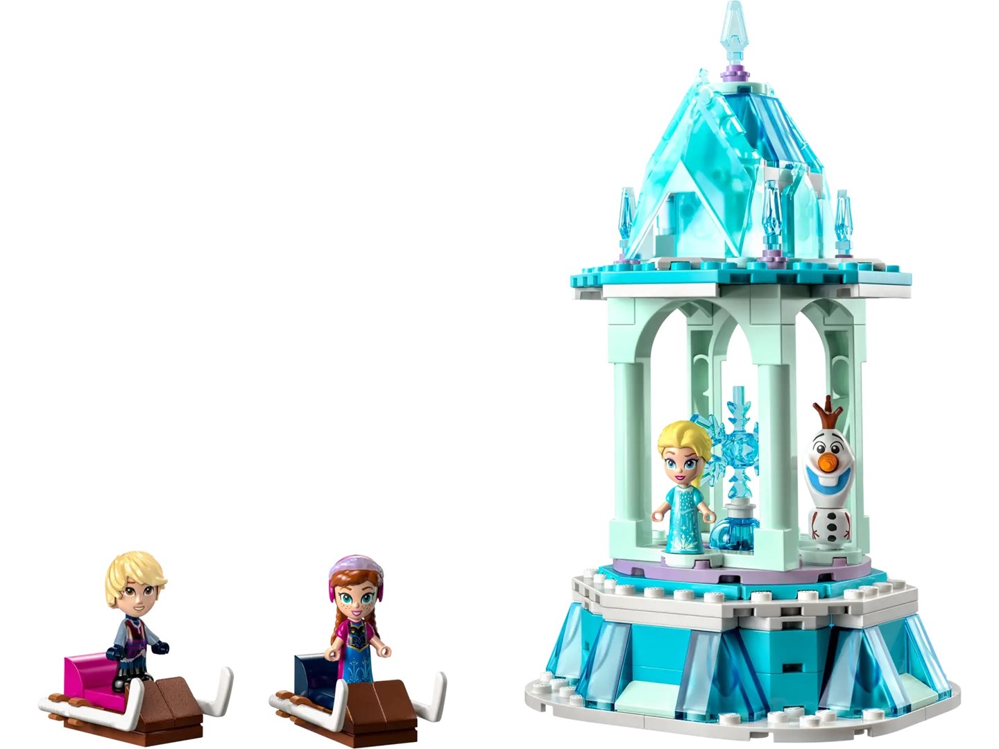 LEGO DISNEY PRINCESS 43218 ANNA AND ELSA'S MAGICAL CAROUSEL Brand Lego