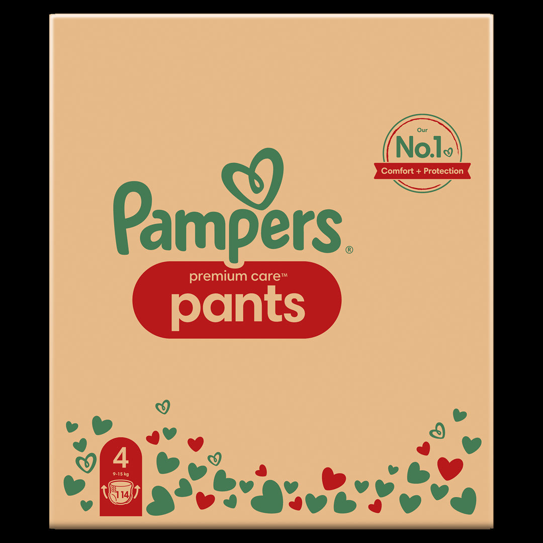 PAMPERS Premium Pants nappies Size 4, 9-15kg, 114pcs Brand Pampers