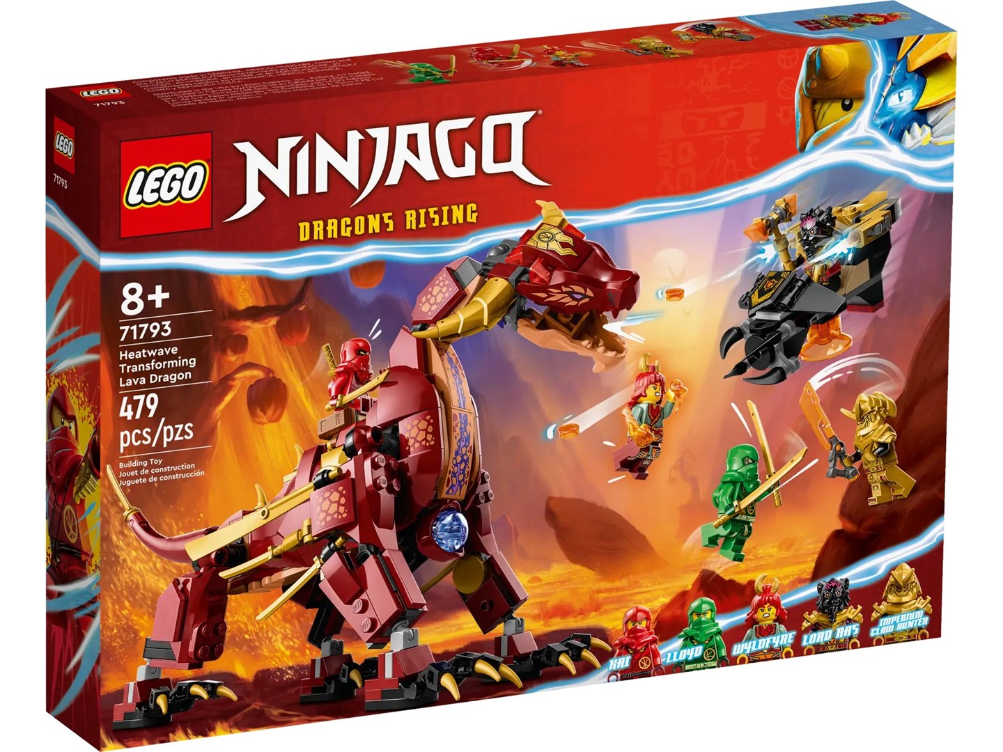 LEGO NINJAGO 71793 HEATWAVE TRANSFORMING LAVA DRAGON Brand Lego