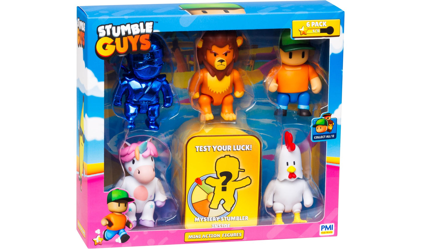 STUMBLE GUYS - MINI FIGURKI- DELUXE 6 FIGUREK VER.A Brand STUMBLE GUYS