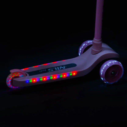 NILS FUN HLB09 LED children's scooter pink Brand NILS eXtreme