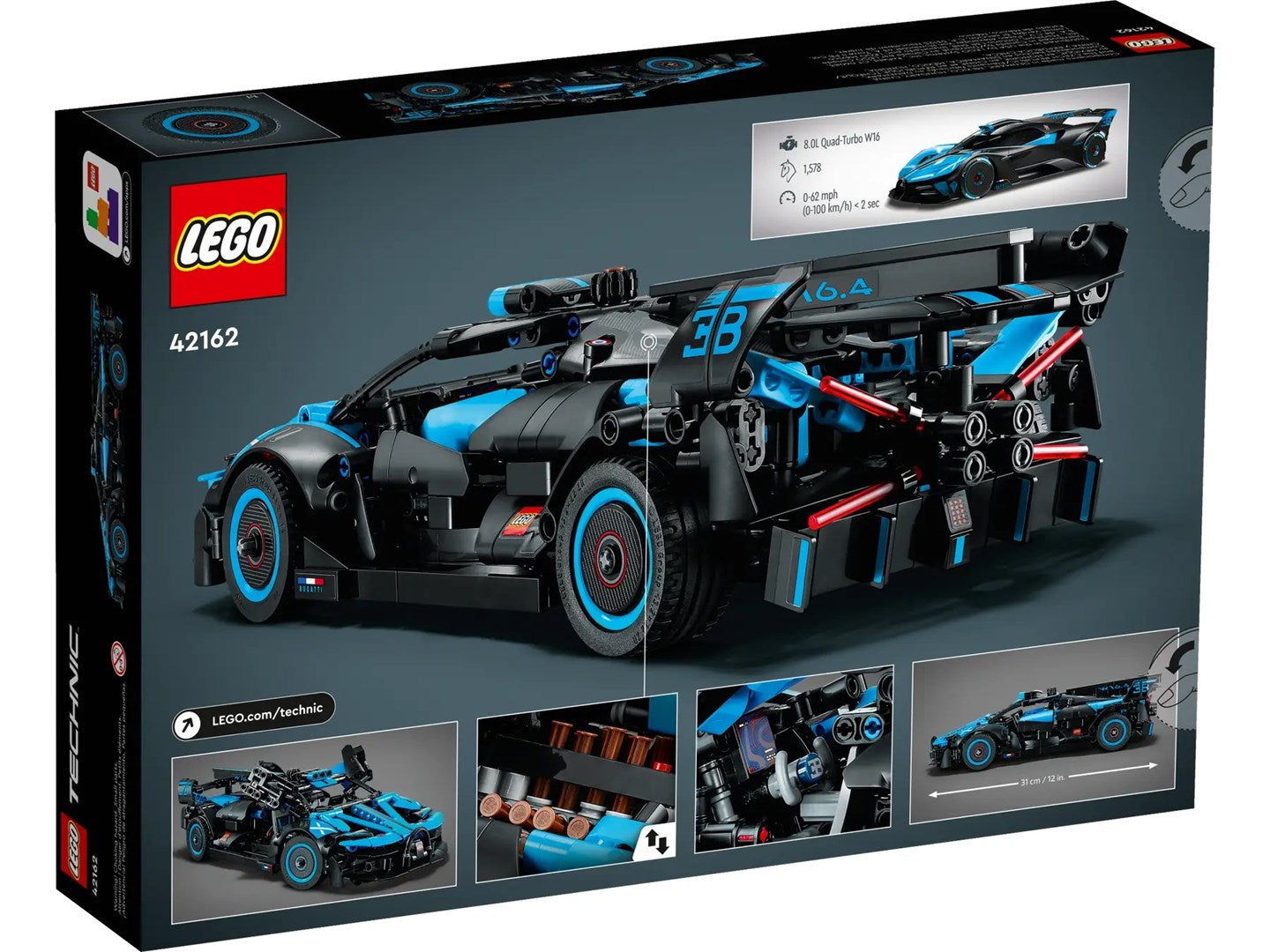 LEGO TECHNIC 42162 Bugatti Bolide Agile Blue Brand Lego