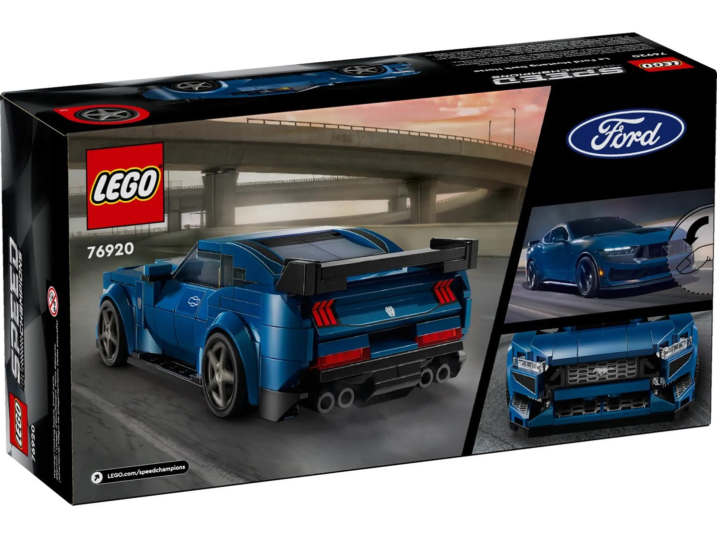LEGO SPEED CHAMPIONS 76920 Ford Mustang Dark Horse Sports Car Brand Lego