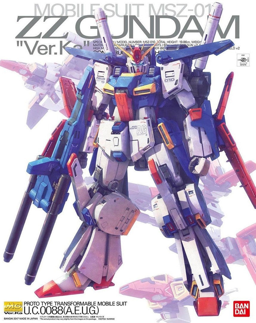 MG 1/100 ZZ GUNDAM VER.KA BL Brand BANDAI