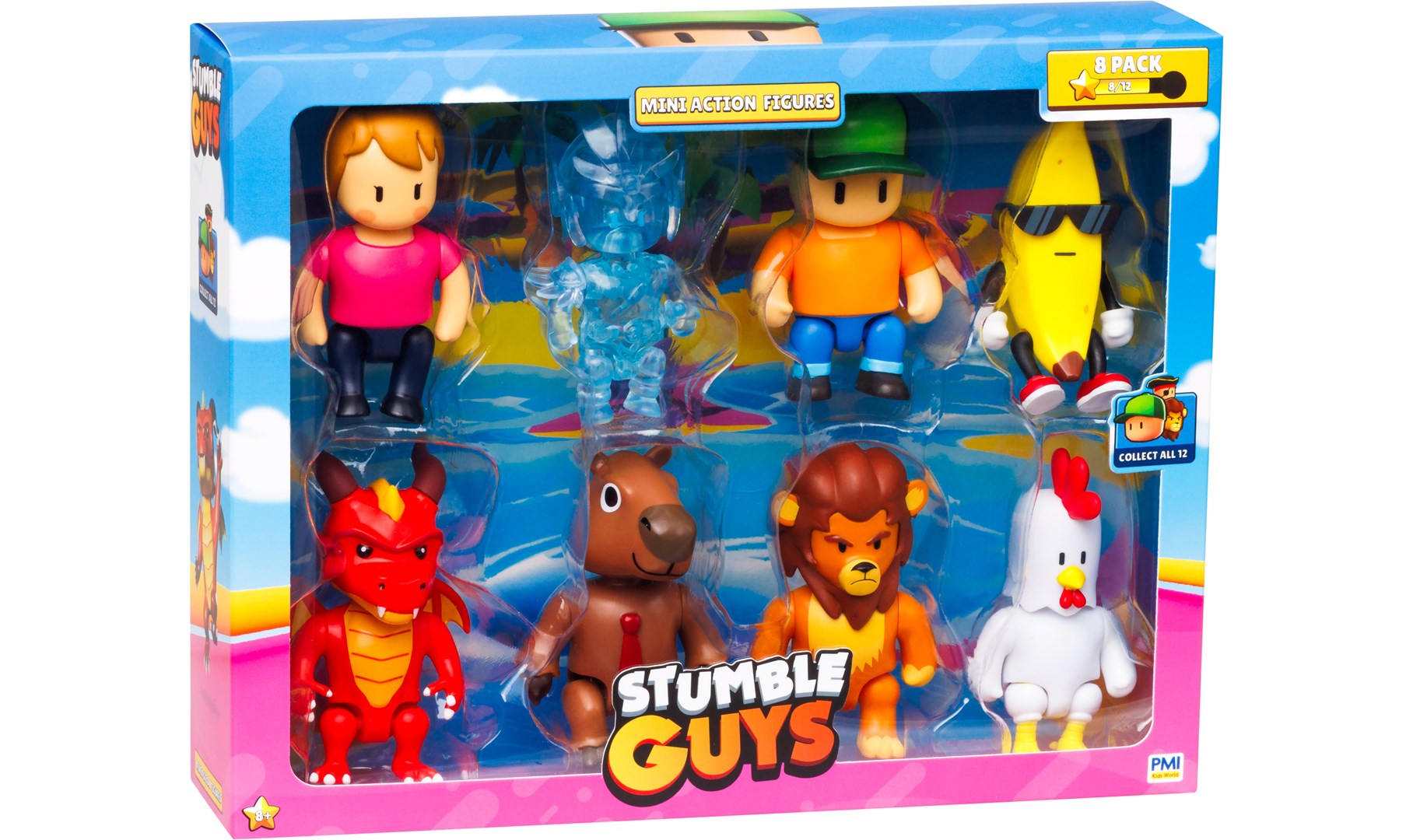 STUMBLE GUYS - MINI FIGURKI- DELUXE 8 FIGUREK VER.A Brand STUMBLE GUYS