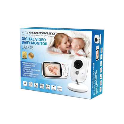 Esperanza EHM002 LCD Baby Monitor 3,2" White Brand Esperanza