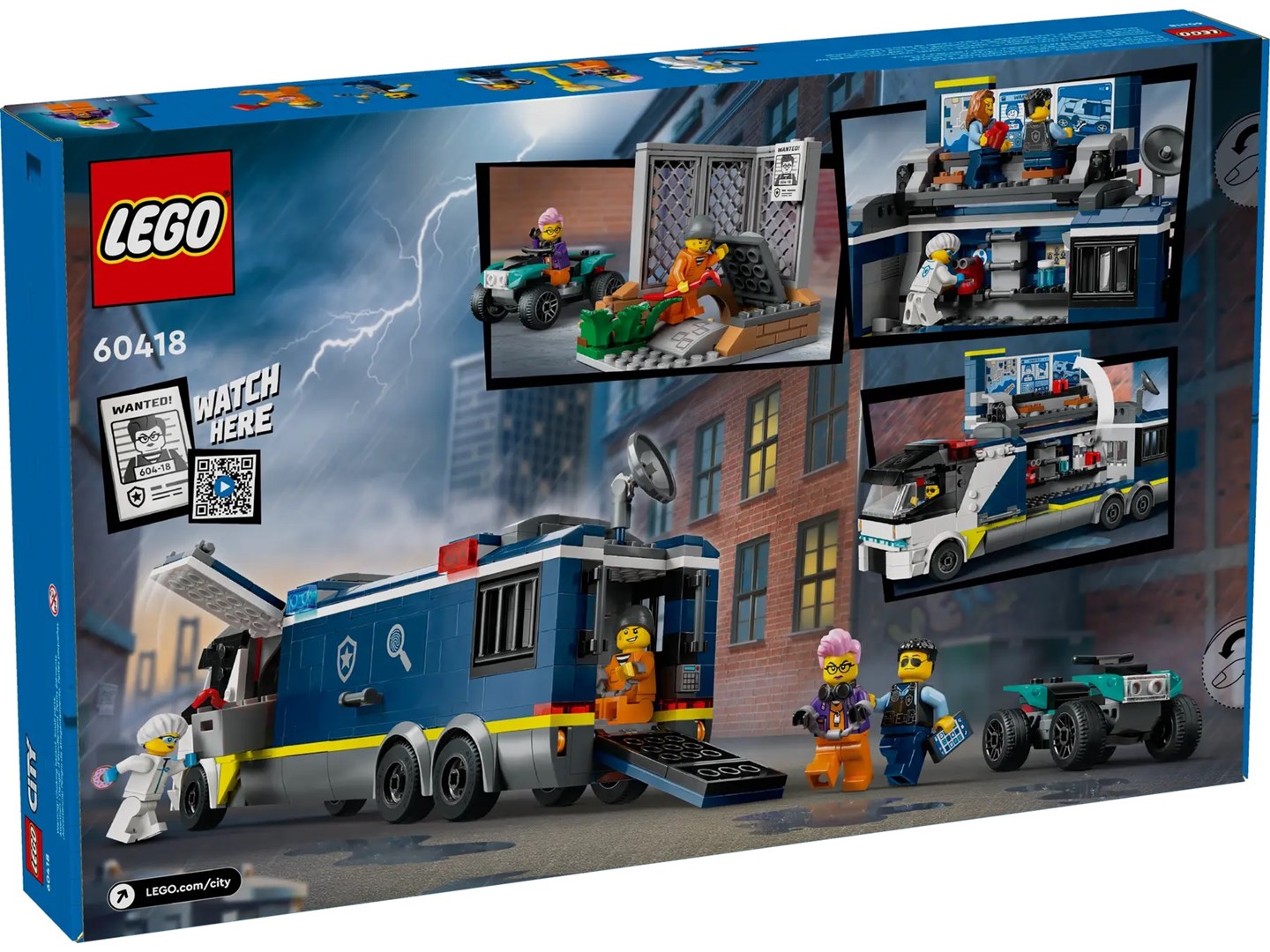 LEGO CITY 60418 POLICE MOBILE CRIME LAB TRUCK Brand Lego