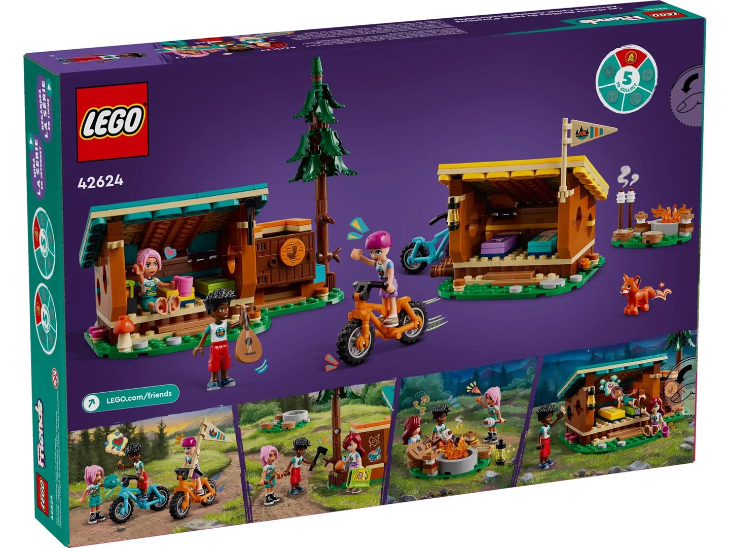Blocks LEGO FRIENDS 42624 Adventure Camp Cozy Cabins Brand Lego