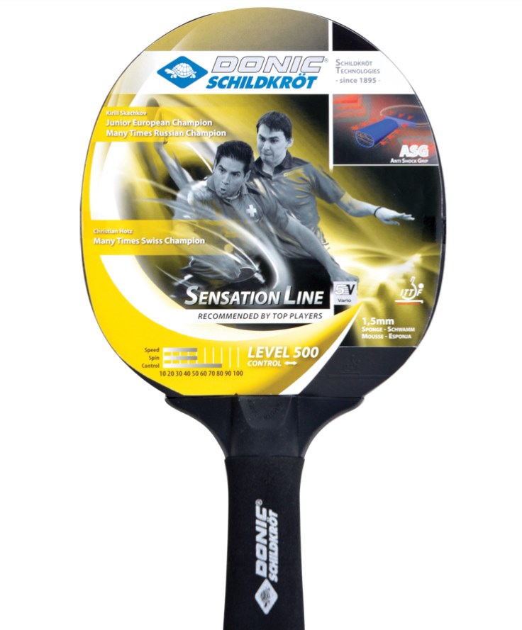 Racket, ping pong paddle Donic Sensation 500 Brand Donic