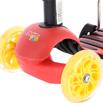 NILS FUN HLB07 4in1 children's scooter BLACK-YELLOW-RED Brand NILS eXtreme