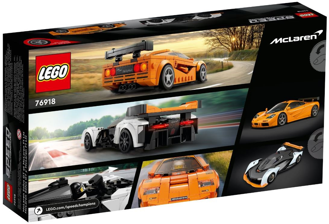 LEGO SPEED CHAMPIONS 76918 MCLAREN SOLUS GT & MCLAREN F1 LM Brand Lego