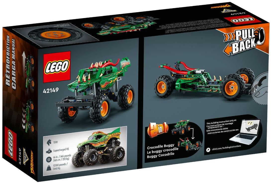 LEGO TECHNIC 42149 MONSTER JAM DRAGON Brand Lego