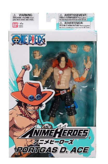 ANIME HEROES ONE PIECE - PORTGAS D. ACE Brand BANDAI