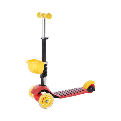 NILS FUN HLB07 4in1 children's scooter BLACK-YELLOW-RED Brand NILS eXtreme