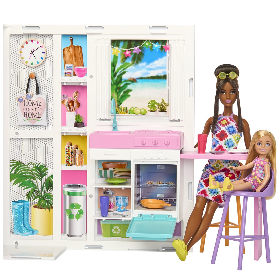 Barbie Cozy House + Doll set HRJ77 p2 MATTEL Brand MATTEL