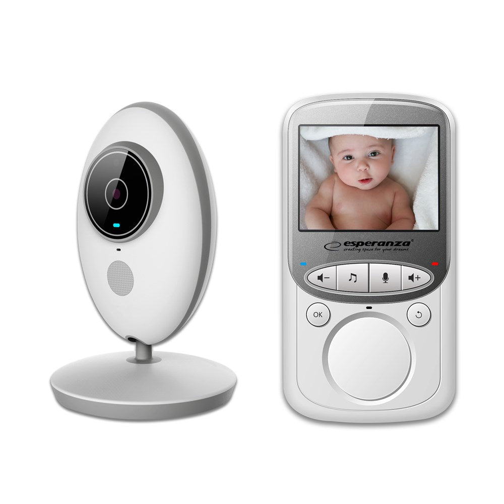 Esperanza EHM003 LCD Baby Monitor 2.4" White Brand Esperanza