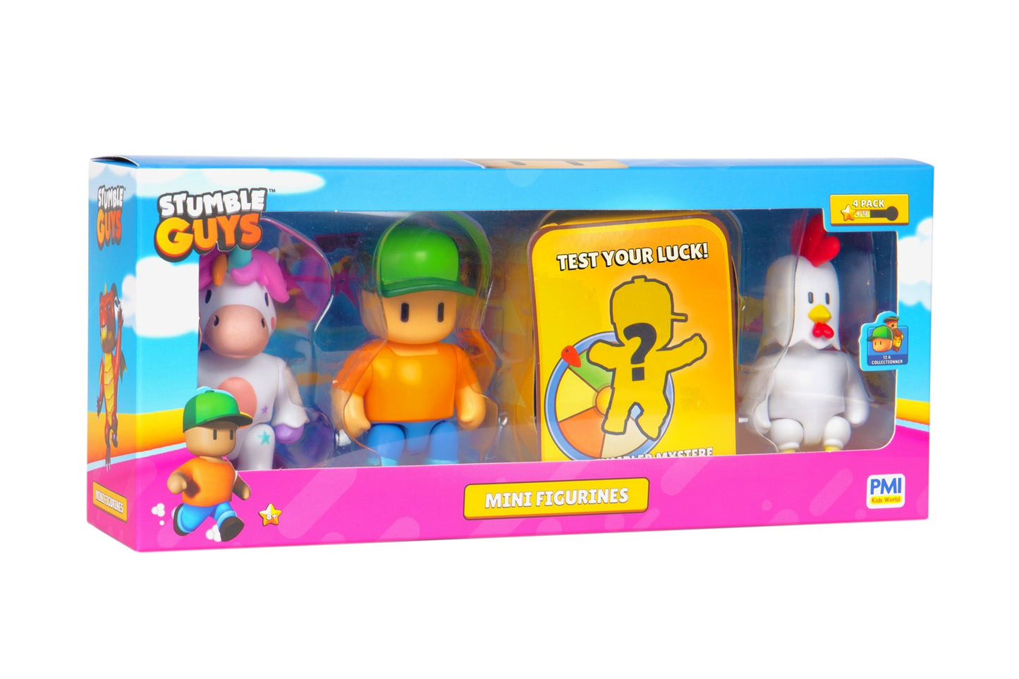 STUMBLE GUYS - MINI FIGURKI- ZESTAW 4 FIGUREK VER.B Brand STUMBLE GUYS
