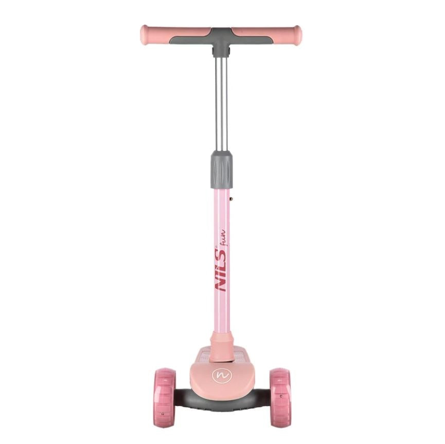 NILS FUN HLB09 LED children's scooter pink Brand NILS eXtreme