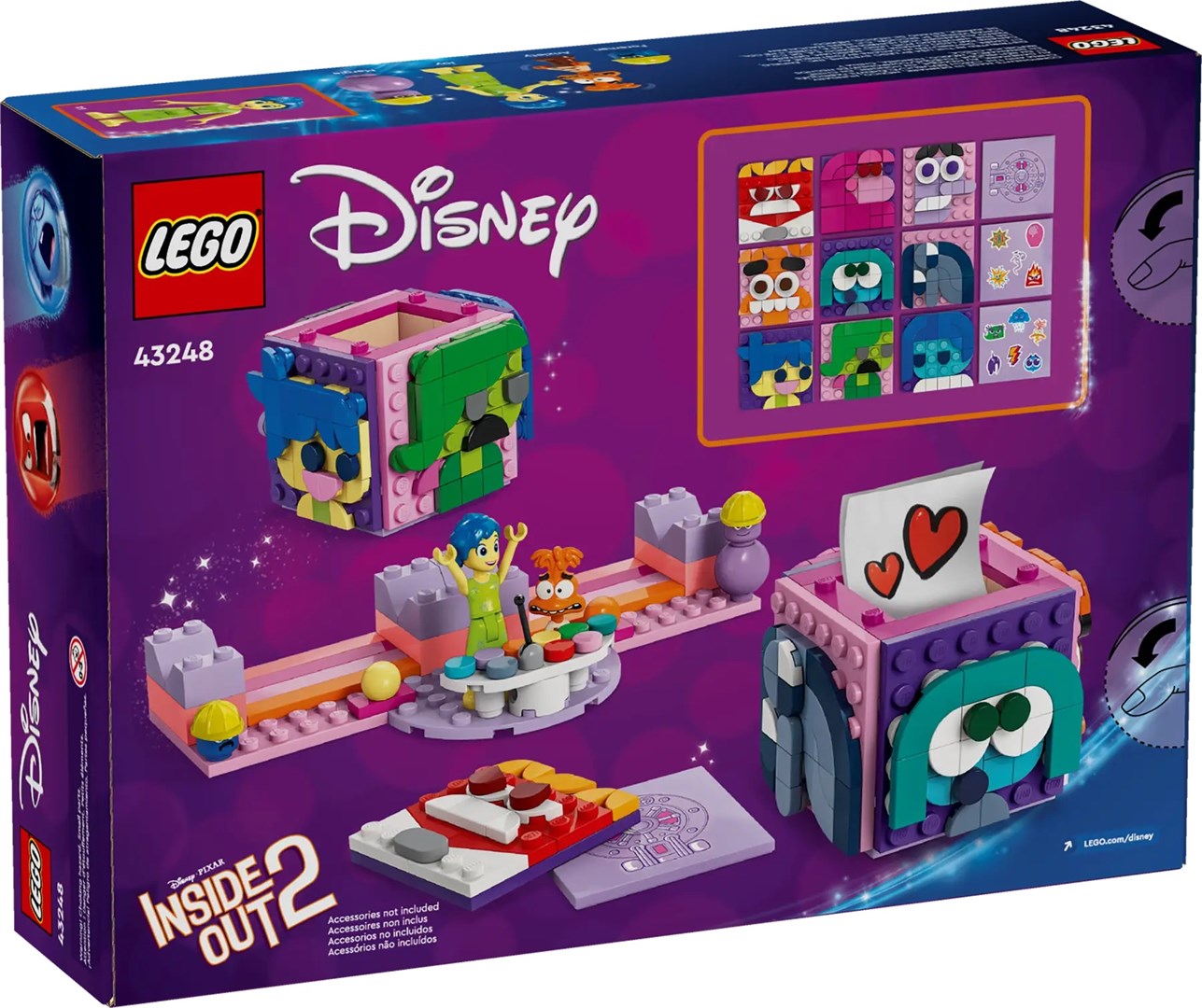 Blocks LEGO DISNEY 43248 Inside Out 2 - Mood Cubes Brand Lego