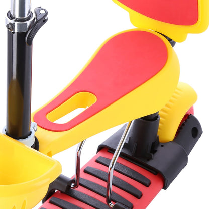 NILS FUN HLB07 4in1 children's scooter BLACK-YELLOW-RED Brand NILS eXtreme