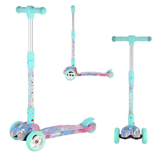 NILS FUN HLB15A LED mint children's scooter Brand NILS eXtreme