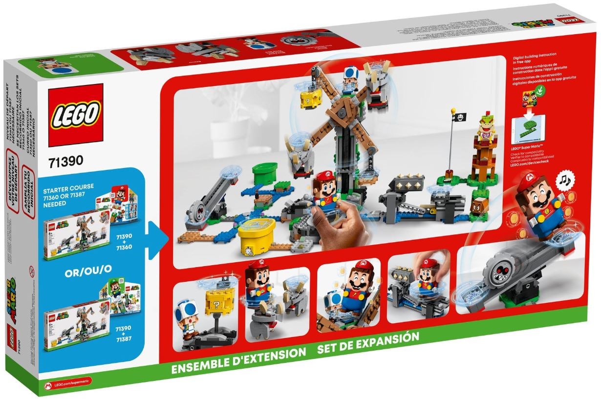 LEGO SUPER MARIO 71390 EXPANSION SET - REZNOR KNOCKDOWN Brand Lego