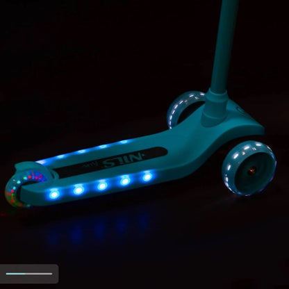 NILS FUN HLB09 LED turquoise children's scooter Brand NILS eXtreme