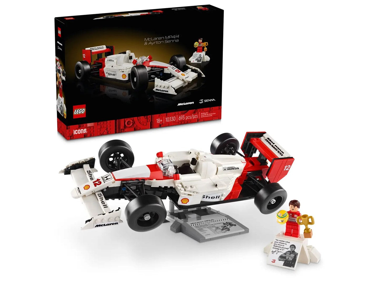 LEGO ICONS 10330 McLaren MP4/4 & Ayrton Senna Brand Lego