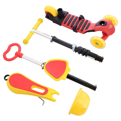 NILS FUN HLB07 4in1 children's scooter BLACK-YELLOW-RED Brand NILS eXtreme