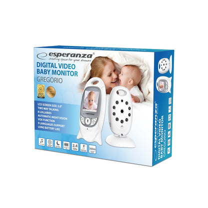 Esperanza EHM001 LCD Baby Monitor 2.0" White Brand Esperanza