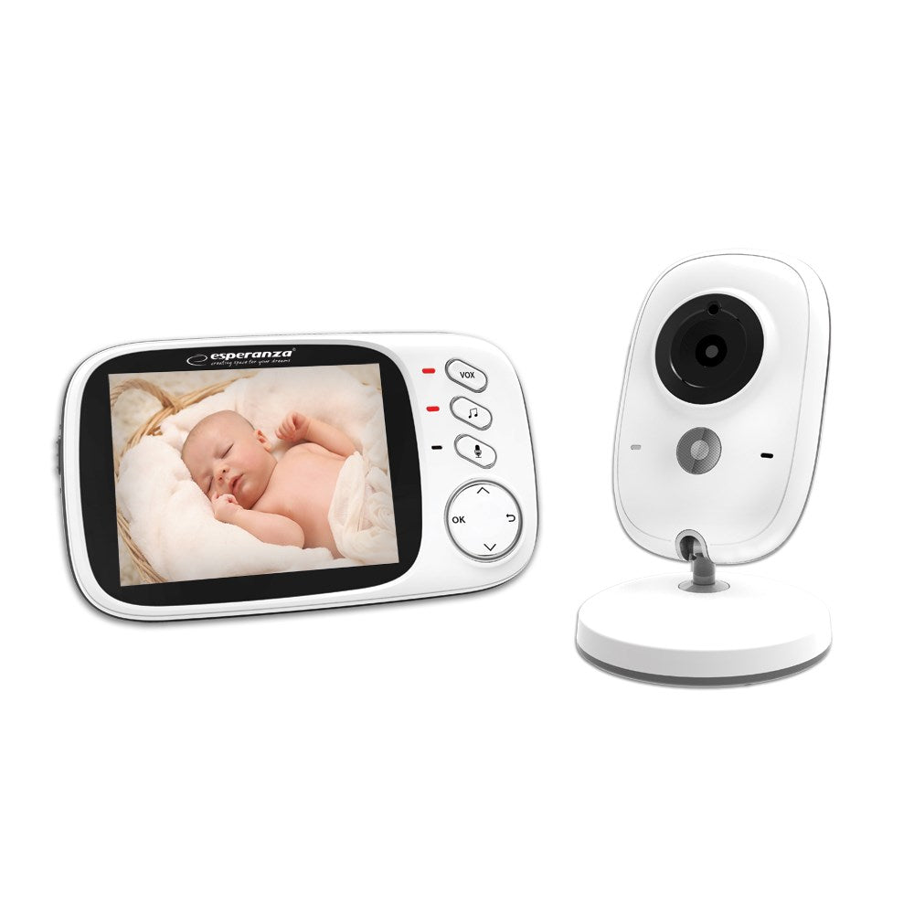 Esperanza EHM002 LCD Baby Monitor 3,2" White Brand Esperanza