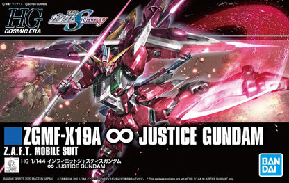 HGCE 1/144 ZGMF-X19A INFINITE JUSTICE GUNDAM Brand BANDAI