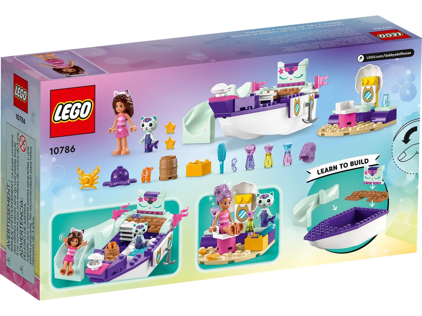 LEGO GABBY'S DOLLHOUSE 10786 GABBY & MERCAT'S SHIP & SPA Brand Lego